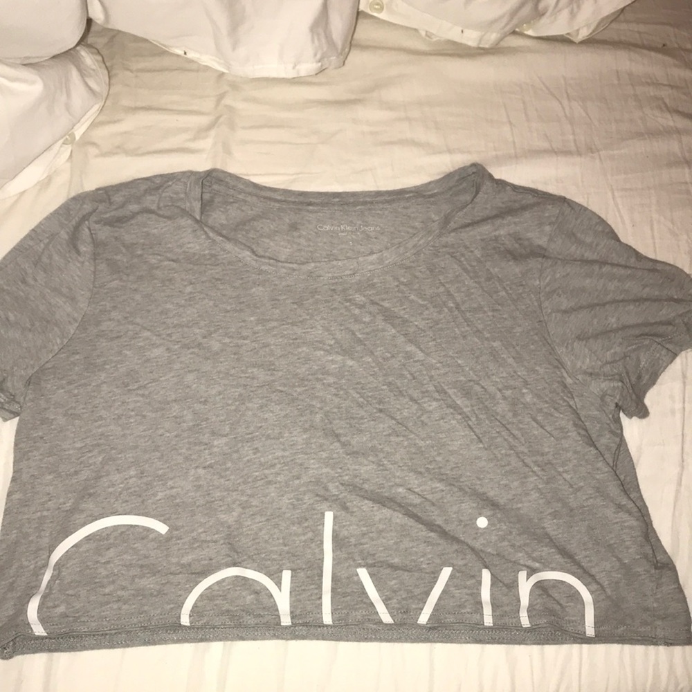 Calvin Klein Cropped Logo Shirt